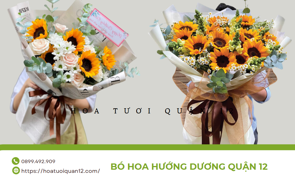 b&oacute; hoa hướng dương khai trương