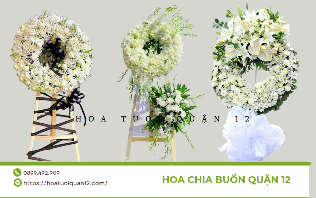 V&ograve;ng hoa lan trắng 