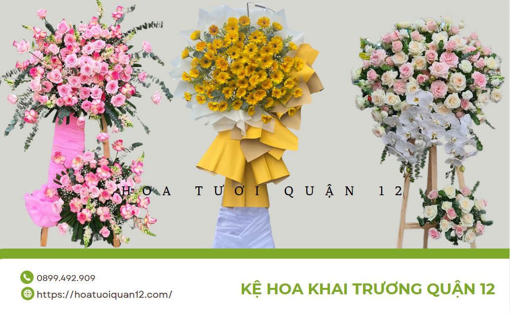 Kệ hoa khai trương đẹp gi&aacute; rẻ