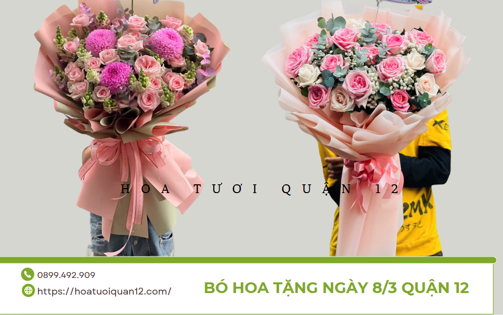 Mẫu b&oacute; hoa tặng ng&agrave;y wuoc61 tế phụ nữ